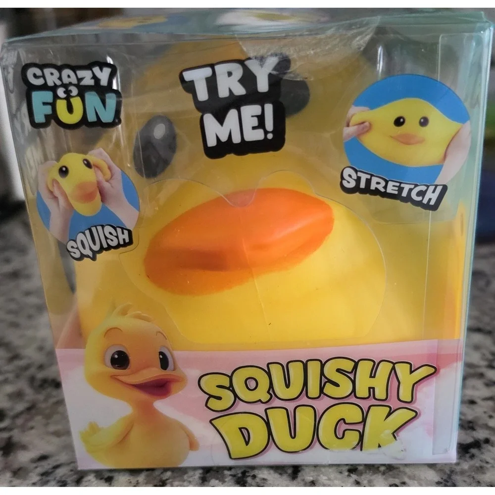 GIANT 🐤DUCK🐤Crazy Fun Squishy Tactile Squeeze Sensory Stress Relief Yellow NEW